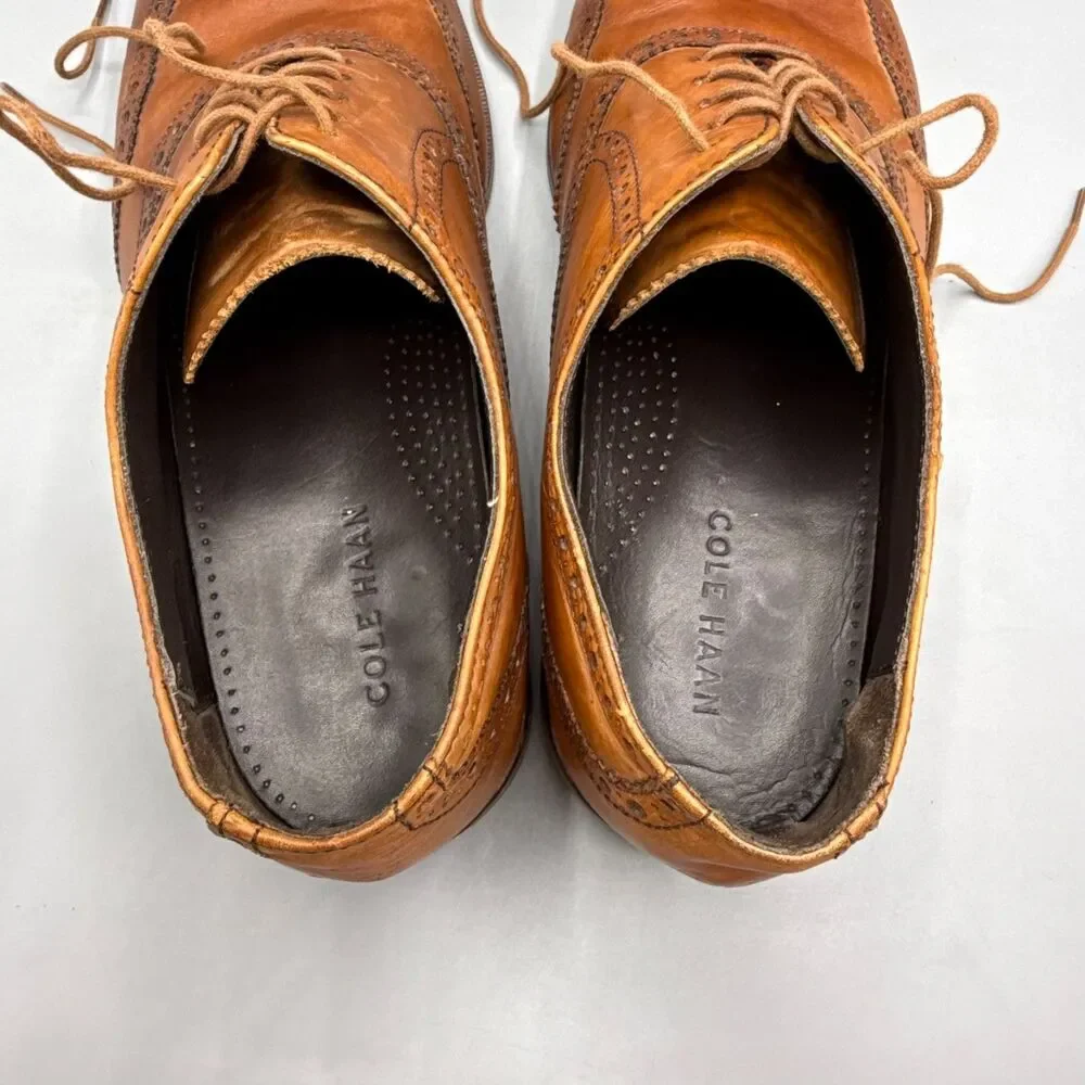 Cole Haan Wingtip Leather Lace up Dress Shoes Men's Size 10.5 M